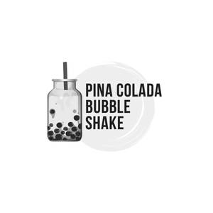 Pina colada bubble shake