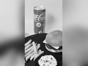 Aloo Tikki Burger + French Fries + Choice Of Drink