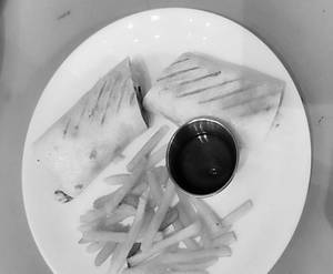 Mushroom Onion Bell Peper Wrap