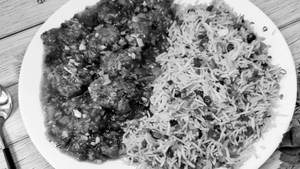Egg Fried Rice + Veg Manchurian