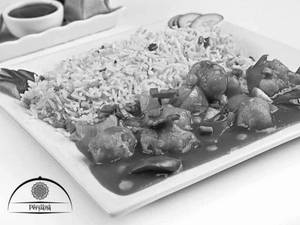 Chicken Manchurian Fried Rice With Gravy