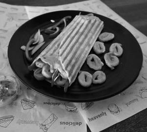 Saucy Soya Chaap Grilled Wrap