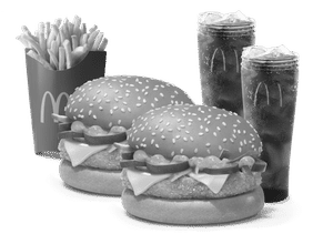Burger Combo for 2: Corn & Cheese Burger