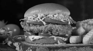 Mex Burger Veg/chi/lamb, Cheese, Fries, Salad [tomato Salsa, Mushroom,bellpeppers, Jalapenos]