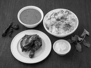Ghee Rice Grill Chicken