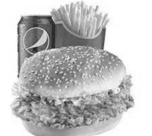 Crispy burger combo