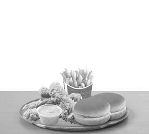 5 Pcs Strips + 1 Bun + 1 Dip + 1 Medium Fries