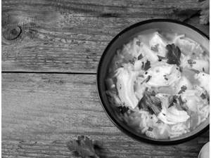 Roasted Chicken Garlic Soup