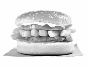 French Fries Burger