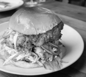 Crispy Chicken Burger & French Fries Pepsi