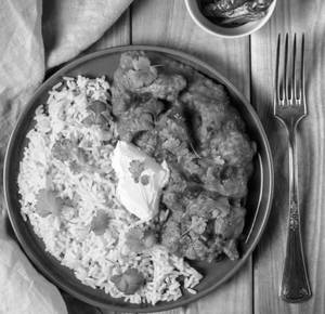 Veg Kolhapuri with Steamed Rice Mini Meal