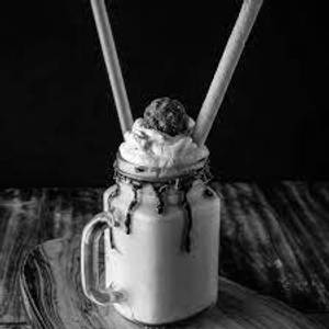 Cold coffee with ice cream