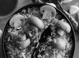 Schezwan Mushroom Rice