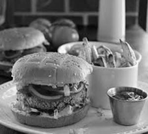 Fried paneer masala burger