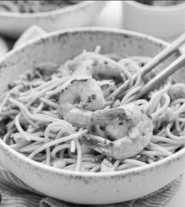 Prawn Garlic Haka Noodles