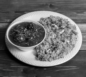 Veg Manchurian With Fried Rice