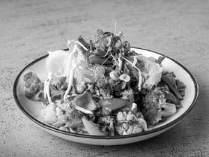 Hearty Roasted Broccoli And Cauliflower Salad
