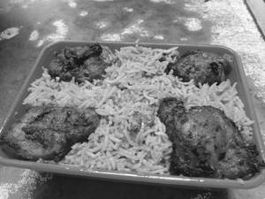 Chicken  65 Biryani With Egg