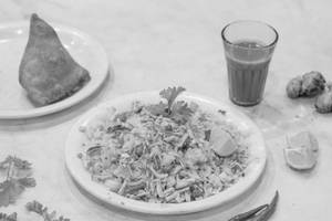 Poha+Samosa+Chai   