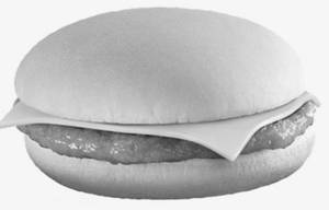 Plain Cheese Slice Burger