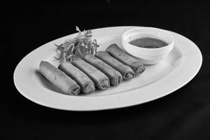 Asparagus And Water Chestnut Spring Rolls