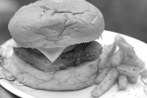 Crispy Paneer Burger Meal