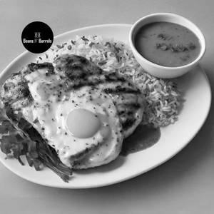Peri Peri Chicken With Egg & Herb Rice