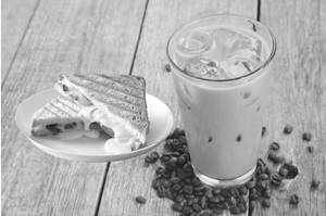 Cold Coffee With Myonee Sandwich 