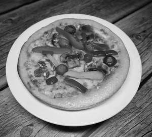 8" Ghost Pepper Mushroom Pizza 