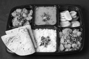 Rice + Roti + Mix Veg Thali