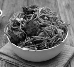 Noodles With Manchurian 