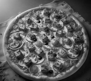 Wood Fried Tandoori Paneer Tikka Pizza 