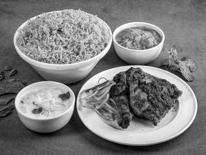 Grill Chicken With Biryani Rice (f)