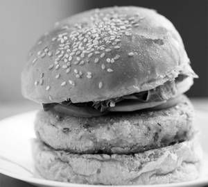 Veg crispy burger