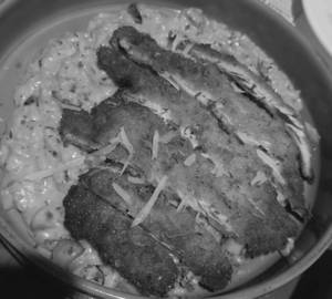 Crispy Chicken Tenders Risotto