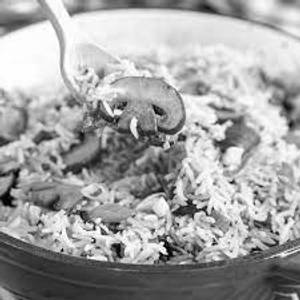 Schezwan mushroom rice