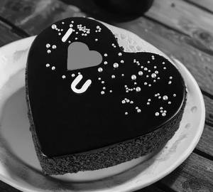 I love you chocolate cake