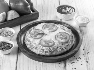 7" Onion Tomato Capsicum Pizza + Thums Up 200 Ml