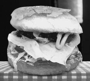 Veg cheese burger