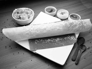Cheese masala dosa