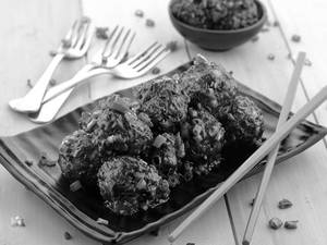Veg Manchurian Dry (8 Pcs)