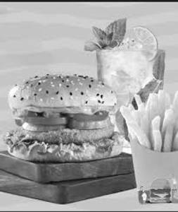 Burger+ French Fries + Mojito
