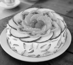 Fresh Fruit Almond Cake