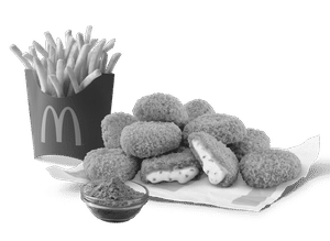 Cheesy Veg Nuggets 9 pc + Fries (M) + Piri Piri Spice Mix