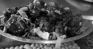 Mushroom Manchurian Dry