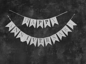 Happy Anniversary Banner(paper)