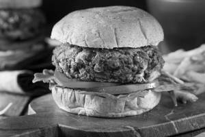 Veggie Spicy Burger + French Fries + Coke