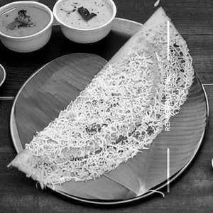 Garlic Cheese Onion Rava Sada Dosa