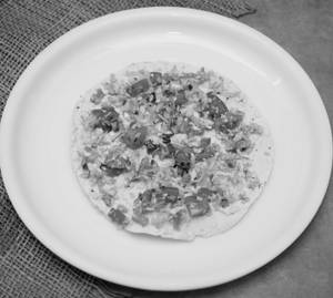 Cheese masala papad