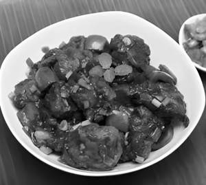 Chicken Manchurian [dry] 6pcs Boneless